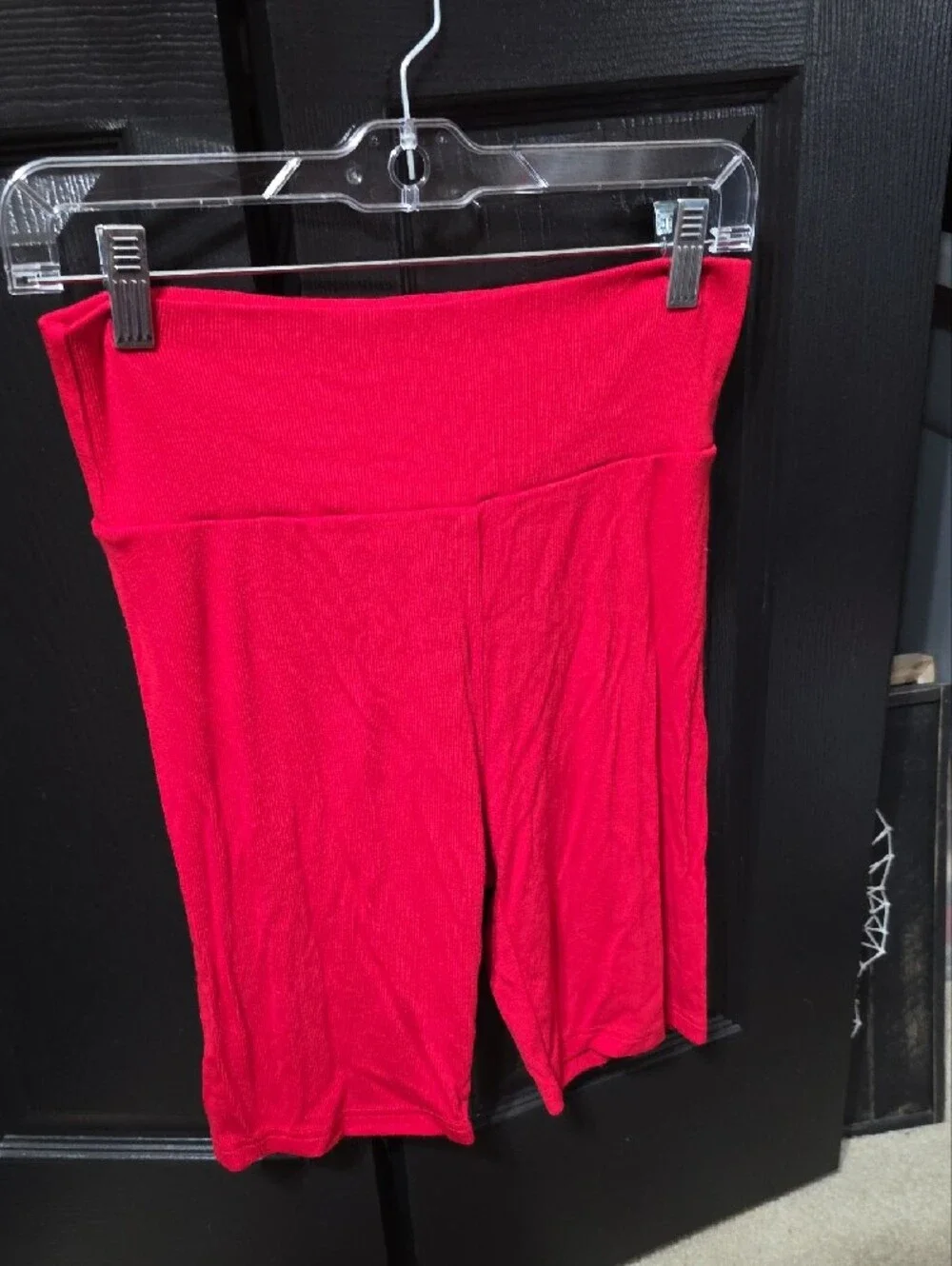 Women's Oversized Red Top and Shorts Set